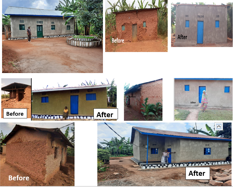 5 genocide survivors'  and former perpetrators houses renovation.